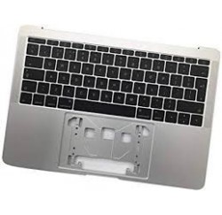 CLAVIER AZERTY + COQUE GRIS ARGENT APPLE A1708 - 2016 à 2017
