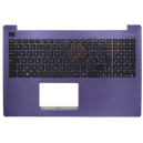 CLAVIER AZERTY NEUF + COQUE ASUS F553, X553, X553MA - Violet