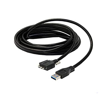 CABLE USB 3.0 A MALE vers USB 3.0 MICRO B MALE + 2 VIS FIXATION M2 - 4.6M