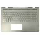 CLAVIER AZERTY + COQUE ARGENT HP pavilion 15-CC, 15-CD - 928439-051