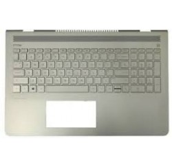 CLAVIER AZERTY + COQUE ARGENT HP pavilion 15-CC, 15-CD - 928439-051