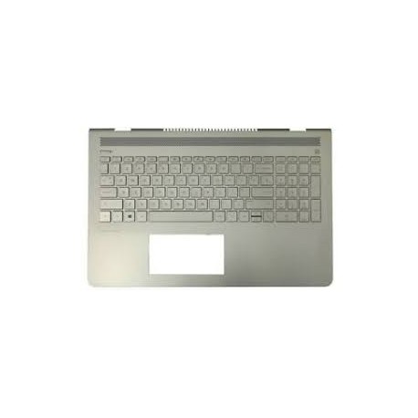 CLAVIER AZERTY + COQUE ARGENT HP pavilion 15-CC, 15-CD - 928439-051