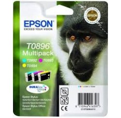 PACK EPSON CYAN/MAGENTAJAUNE STYLUS S20/SX100/SX105/SX200/SX205/SX400/SX405/STYLUS OFFICE BX300F