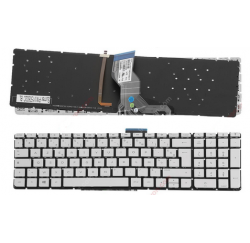 CLAVIER AZERTY HP Pavilion 15-AB SILVER -  PK131CR2A14 V150602CK1 FR