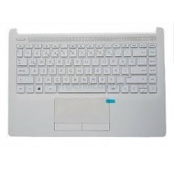 CLAVIER AZERTY + COQUE BLANCHE HP 14-CF 14-DF 14-DK - L26982-051