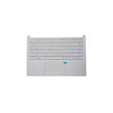 CLAVIER AZERTY + COQUE BLANCHE HP 14-CF 14-DF 14-DK - L26982-051