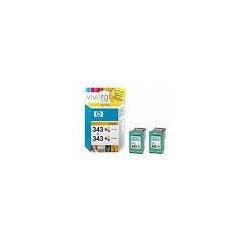 CARTOUCHE HP COULEUR - No 343 - 7ML - PACK DE 2