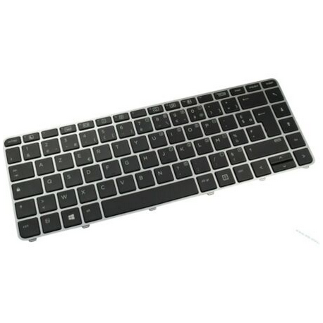 CLAVIER AZERTY HP Elitebook Folio 1040 G3 - Cadre Gris - Rétroéclairé 818252-051 844423-051