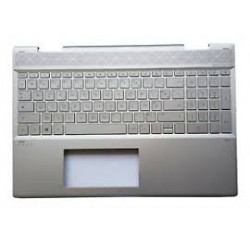 CLAVIER AZERTY + COQUE SILVER HP X360 15-CN - L23829-051
