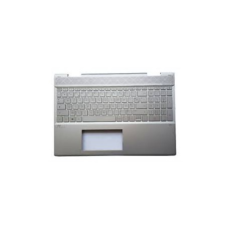 CLAVIER AZERTY + COQUE SILVER HP X360 15-CN - L23829-051