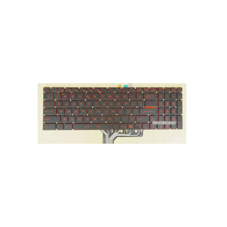 CLAVIER RETROECLAIRE ROUGE MSI Thin GF75 8RC / GF75 8RD / GF75-9SC