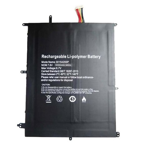 BATTERIE Teclast F7 Plus 30154200P 7.6V 5000mAh 38WH Gar.6 mois