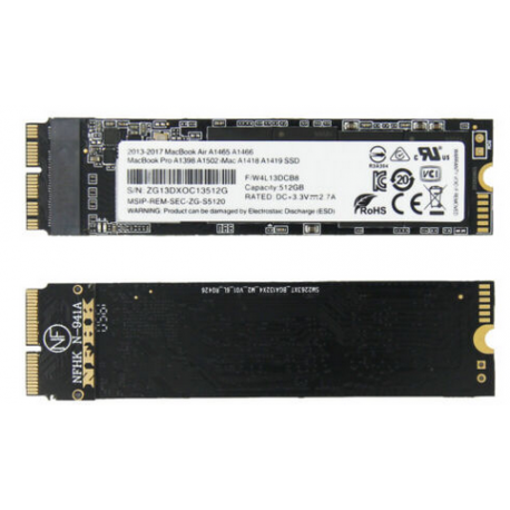 DISQUE DUR SSD 512 GB pour APPLE MacBook Pro 15" A1398 Retina fin 2013, 2014, 2015