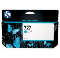 CARTOUCHE JET D'ENCRE CYAN HP DESIGNJET T1500, T930 - B3P19A - No 727