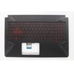 CLAVIER AZERTY RETROECLAIRE + COQUE NOIRE / GRISE ASUS TUF504GD, FX504GD-1C  - 90NR00J3-R31FR0