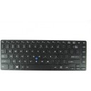 CLAVIER AZERTY RETROECLAIRE TOSHIBA Portege R30-A - Cadre Noir - Trackpoint