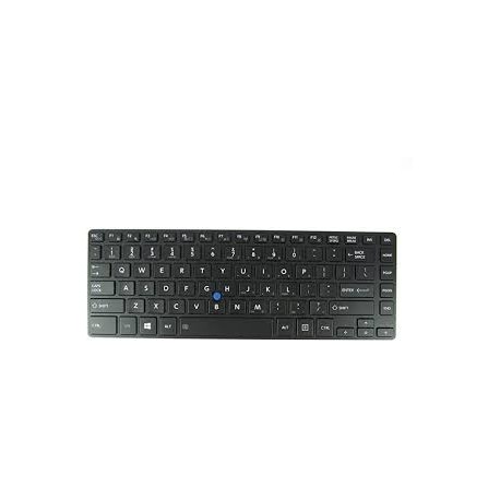 CLAVIER AZERTY RETROECLAIRE TOSHIBA Portege R30-A - Cadre Noir - Trackpoint