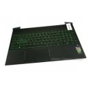 CLAVIER AZERTY RETROECLAIRE + COQUE HP 15-EC - L72597-051