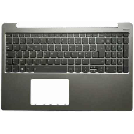 CLAVIER AZERTY + COQUE GRISE LENOVO Ideapad 330S-15IKB 330S-15ARR 330S-15AST