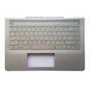 CLAVIER AZERTY RETROECLAIRE + COQUE HP 14-BF - 933312-051 Silver