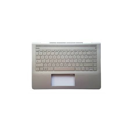 CLAVIER AZERTY RETROECLAIRE + COQUE HP 14-BF - 933312-051 Silver