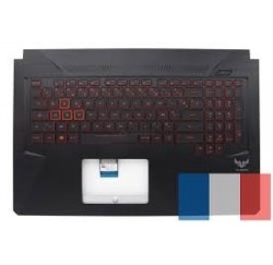 CLAVIER AZERTY + COQUE ASUS  FX705GE,  FX705GM - 90NR00Z2-R31FR1 - Lettres Rouges