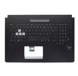 CLAVIER AZERTY + COQUE ASUS  FX705GE,  FX705GM - 90NR00Z1-R32FR0 - Lettres Blanches