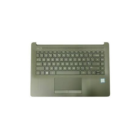 CLAVIER AZERTY + COQUE NOIRE HP 14-CF, 14-DF, 14-DK - L26980-051