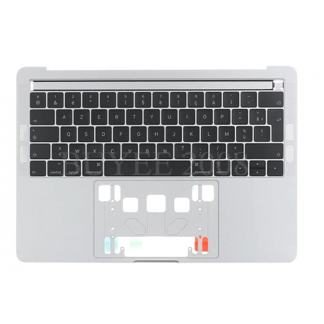 CLAVIER AZERTY + COQUE GRIS SIDERAL APPLE Macbook Pro A2159 2019 2020