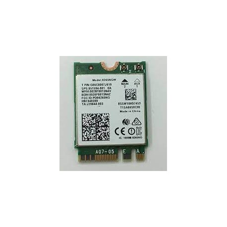 CARTE WIFI HP Elitebook, MSI GS63VR GS73 GS73VR - 851594-001 01AX704