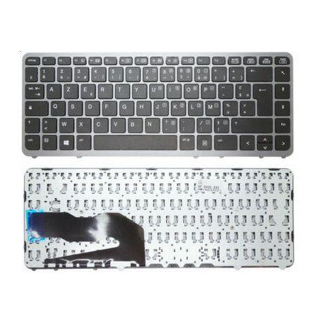 CLAVIER AZERTY + CADRE SILVER HP Elitebook 840 G1, 840 G2 - 762758-051 - Gar 1 an