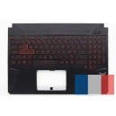 CLAVIER AZERTY RETROECLAIRE + COQUE NOIRE ASUS FX505, FX505GD - 90NR00S2-R32FR0