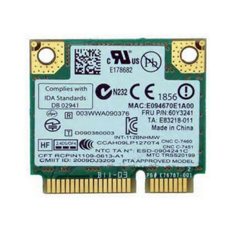 CARTE WIFI Intel Centrino Wireless N-1000 - Gar 3 mois