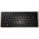 CLAVIER AZERTY NEUF RETROECLAIRE HP EliteBook 720 G1, 820 G1 - 730541-051