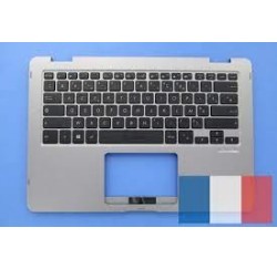 CLAVIER AZERTY + COQUE SILVER ASUS tp401m, TP401MA - 90NB0GW1-R31FR0