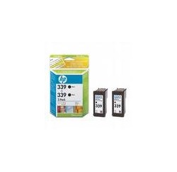 CARTOUCHE HP NOIRE - No 339 - 21ML - PACK DE 2