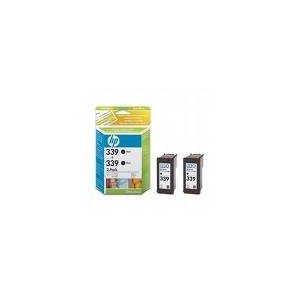 CARTOUCHE HP NOIRE - No 339 - 21ML - PACK DE 2