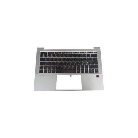 CLAVIER AZERTY RETROECLAIRE + COQUE SILVER HP EliteBook 830 G7 - M08699-051 - Gar 6 mois