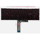 CLAVIER AZERTY RETROECLAIRAGE ROUGE MSI GF65 GF75 GL63 GL65 GL73 GL75 GP65 GP75  Gar 1 an