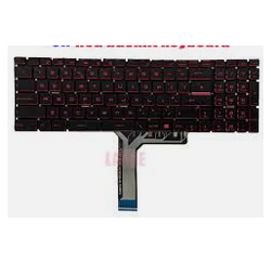 CLAVIER AZERTY RETROECLAIRAGE ROUGE MSI GF65 GF75 GL63 GL65 GL73 GL75 GP65 GP75  Gar 1 an