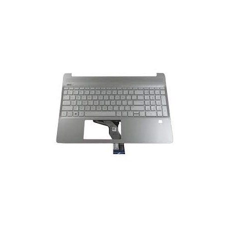 CLAVIER + COQUE ARGENT HP 15T-DY, 15S-EQ - L63578-051 gar 6 mois