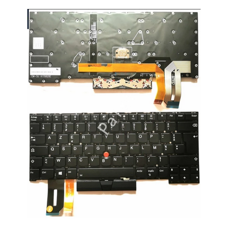 CLAVIER AZERTY BELGE RETROECLAIRE Lenovo ThinkPad T14s Gen 1 - Gar 6 mois