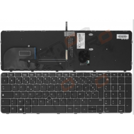 CLAVIER AZERTY RETROECLAIRE HP ProBook 850 G3 - 821157-051 - Gar 6 mois