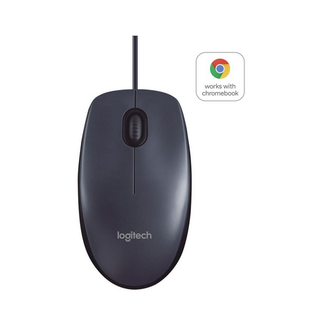 SOURIS FILAIRE OPTIQUE LOGITECH B100 - 910-003357 - 910-003357-C1 - Noire