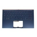 CLAVIER AZERTY + COQUE BLEUE ASUS UX533, UX533FD - 90NB0JX1-R31FR0