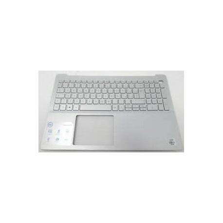 CLAVIER AZERTY RETROECLAIRE + COQUE GRISE DELL Inspiron 15 5590 - nkkxh tjfr