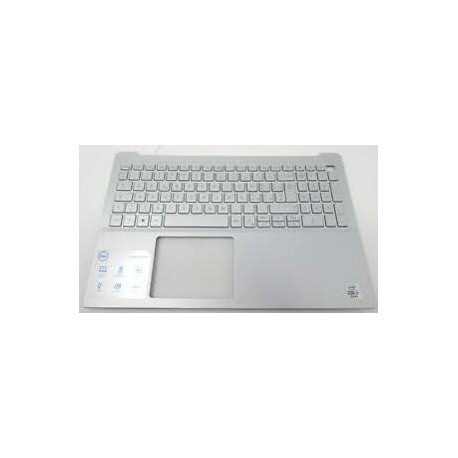 CLAVIER AZERTY RETROECLAIRE + COQUE GRISE DELL Inspiron 15 5590 - nkkxh tjfr