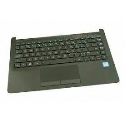 CLAVIER AZERTY + COQUE ASH SILVER HP 14-CF, 14-DF, 14-DK - L24818-051 Gar 6 mois