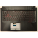 CLAVIER AZERTY RETROECLAIRE + COQUE NOIRE ASUS TUF504GD, FX504GD-1C - 90NR00J1-R31FR1