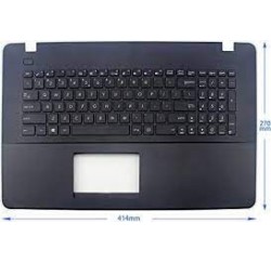 CLAVIER AZERTY + COQUE NOIRE ASUS X751, X751SJ - 90NB07S1-R31FR0